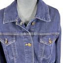 Patagonia  Trucker Jean Jacket Women's Large Blue Dark Wash Stretch Denim Grunge Photo 4