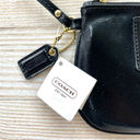 Coach New  Daisy Liquid Gloss Small Wristlet | Black‎ Photo 2