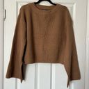 SheIn  Cropped Wide Sleeve Sweater - Size L Photo 0