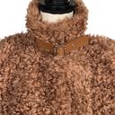 INC  X-Large Faux Fur Vest Full-Zip Sleeveless Lined Pocket Collared Clay Tan New Photo 6