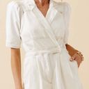 Boutique NWT Day + Moon White Denim Romper Photo 0