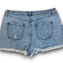 House of Harlow 1960 Denim Jean Cutoffs Shorts Button Fly High Waist Size 32 Blue Photo 2