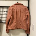 New Look NWOT |  women’s pink leather jacket — large Photo 6