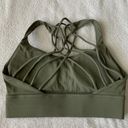 Amazon Women’s Small  Sage Green Wild Strappy Long Line Sports Bra Photo 1