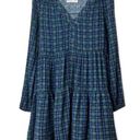 Harper Heritage  Green Plaid Long Sleeve Babydoll Dress. Size Small Photo 0