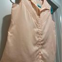 Preview International VTG ‘90s  Light Pink Sleeveless Collared Button-Up Blouse Photo 2