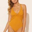 Bleu Rod Beattie  One Piece Swimsuit Desert Dreams Golden Yellow NWT 12 Photo 0