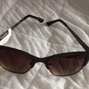 Ellen Tracy New  Cat's Eye Reptile Look Sunglasses Photo 2