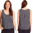 XCVI  Wearables Lura Tank in Midnight Black Heather Keyhole Back Women's Medium Photo 0