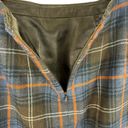 CAbi  Multicolor Plaid Pleated Bottom Straight Lined Mini Skirt Pockets Size 6 Photo 5