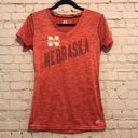 Russell Athletic Russel Nebraska Huskers V Neck Tee Shirt Photo 1