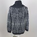 Talbots  Grey Pattern Cardigan Size MP Photo 3