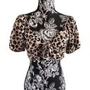 Iris  Tie Front Leopard Print Crop Top Coastal Beach Travel Vacation Everyday Photo 0