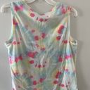 Rae Dunn  Tank Top Rainbow Tie Dye Be Kind Sleeveless Crewneck Size M Photo 3