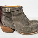 Kork-Ease  Maddelena Brown Nubuck Booties Distressed Vintage Women Size 8 Photo 0