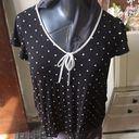 Kate Spade  polka dot knit top, keyhole neck Photo 0