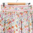 Rachel Zoe NWT  Floral Mini Skirt With Contrasting Band Preppy Pleats Size Large Photo 4