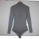 Abercrombie & Fitch Womens  Blue Knit Turtleneck Long Sleeve Bodysuit Top Size XL Photo 1