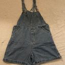 Plus Size Vintage Overall Shorts Blue Photo 0