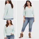 Torrid V-neck midi pullover mint green sweater size 3X Photo 2