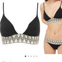 Topshop  zigzag design band black bikini top Photo 4