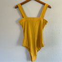 Capulet  Mustard Yellow Tie Up Tank Top Bodysuit Fall Party Casual  Small Photo 4