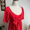 Draper James NWT Jennifer Mini Babydoll Dress in Red Polka Dot Small Photo 3