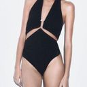 NWT ZARA TRIMMED CUT OUT BODYSUIT Size Small Photo 0