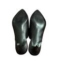 Nine West  Famille Black Mini Heel Leather Pointed Mules Size 10 in Box Photo 2