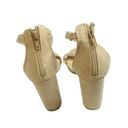 Charlotte Russe Women's High Heel Nude Suede Leather Size 9 Strappy Photo 3