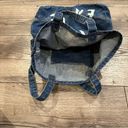 American Eagle  AE Blue Denim Tote Bag School Books Lightweight Photo 4