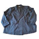 Good American  Black Long Sleeve Oversized Button Front Blazer size 7/US 4XL Photo 9