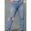 Abercrombie & Fitch  The Dad High Rise Curve Love Button Fly Jeans Blue 18 Photo 0