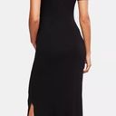 A pea in the pod Pea in the Pod Luxe Waist Ruched Maternity Maxi Dress Womens M Black Side Slit Photo 16