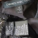 Carmen Marc Valvo  Mesh Insert Lace Cocktail Dress Photo 5