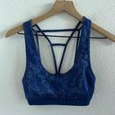 Anthropologie NWOT  Daily Practice Sport Bra Blue Strappy XS Photo 0