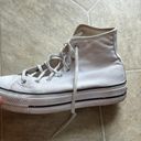 Converse White Platform High Tops Photo 5