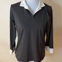 Polo SPORT HALEY gray white collar golf  shirt M Photo 6