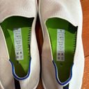 Rothy's  The Sneaker Slip on Shoes in Sand With Blue Trim Women’s Size 7.5 Photo 5