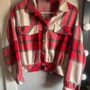 Flannel crop jacket.. Shacket! Super cute! Size small/Medium Photo 0