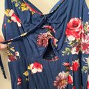 Xhilaration Blue Floral Sundress Photo 2