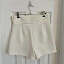 ZARA High Waisted White Skort Photo 2