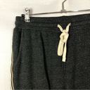 Sundry  Dark Gray Metallic Side Stripe Fleece Lined Wide Leg Sweatpants 1 / S Photo 3