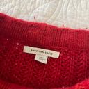 American Eagle Red Knit Sweater Photo 4