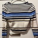 Y2K Stripe Cropped Sweater Size M Photo 2