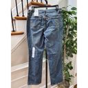 Liz Claiborne  Women Blue Denim Cotton Mid Rise Straight Legs Casual Jeans Pant 8 Photo 5