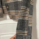 Mango Plaid Cropped Shacket Jacket Photo 2