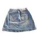 Calvin Klein Size 27 Distressed Y2K 90s Denim Skirt Photo 1