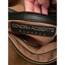 Sondra Roberts  Squared Black Vegan pebble Leather Tote Bag large Photo 10