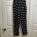 Missguided  Butterfly Jeans!  Black Denim with Orange & Blue Pattern.  Waist 26 Photo 3